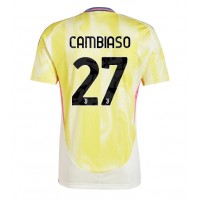 Camiseta Juventus Andrea Cambiaso #27 Segunda Equipación Replica 2024-25 mangas cortas